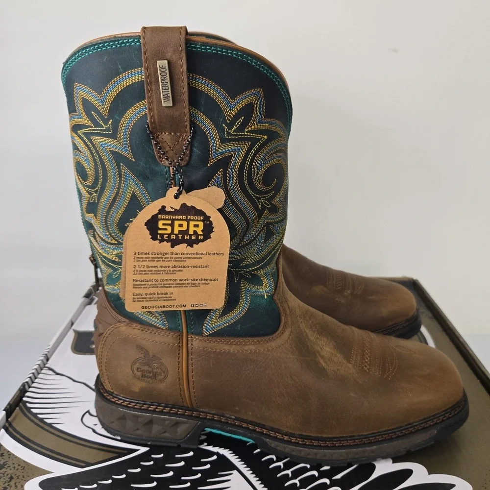 Georgia Boot Carbo-Tec LT Women's Waterproof Pull-On Boot GB00395 Size 11 W